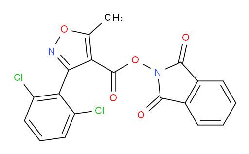 1,3-dioxo-2,3-dihydro-1H-isoindol-2-yl 3-(2,6-dichlorophenyl)-5-methyl-1,2-oxazole-4-carboxylate