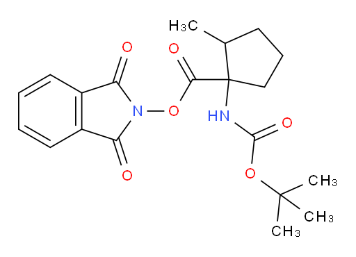 1,3-dioxo-2,3-dihydro-1H-isoindol-2-yl 1-{[(tert-butoxy)carbonyl]amino}-2-methylcyclopentane-1-carboxylate