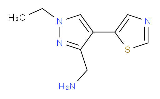 [1-ethyl-4-(1,3-thiazol-5-yl)-1H-pyrazol-3-yl]methanamine