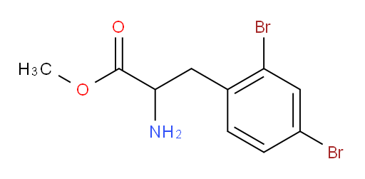 methyl 2-amino-3-(2,4-dibromophenyl)propanoate