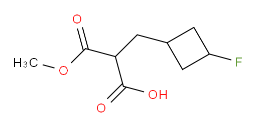 2-[(3-fluorocyclobutyl)methyl]-3-methoxy-3-oxopropanoic acid