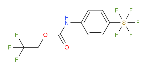 2,2,2-trifluoroethyl N-[4-(pentafluoro-lambda6-sulfanyl)phenyl]carbamate