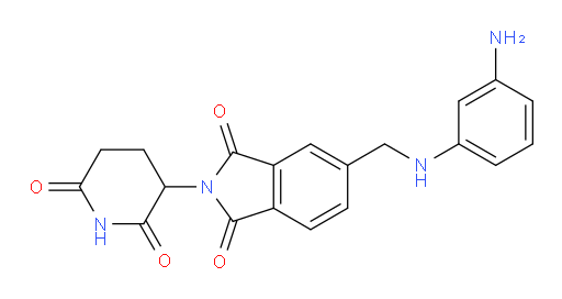 5-{[(3-aminophenyl)amino]methyl}-2-(2,6-dioxopiperidin-3-yl)-2,3-dihydro-1H-isoindole-1,3-dione