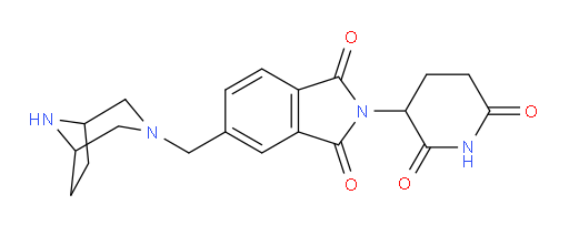 5-({3,8-diazabicyclo[3.2.1]octan-3-yl}methyl)-2-(2,6-dioxopiperidin-3-yl)-2,3-dihydro-1H-isoindole-1,3-dione