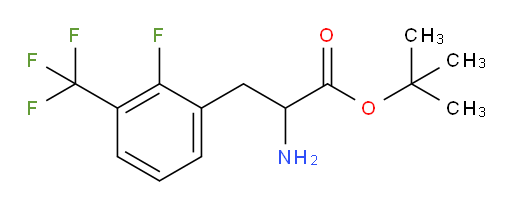 tert-butyl 2-amino-3-[2-fluoro-3-(trifluoromethyl)phenyl]propanoate