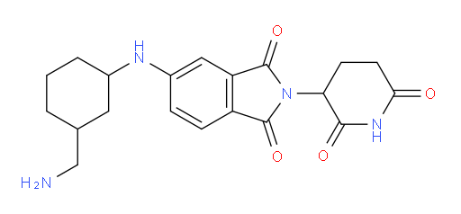 5-{[3-(aminomethyl)cyclohexyl]amino}-2-(2,6-dioxopiperidin-3-yl)-2,3-dihydro-1H-isoindole-1,3-dione
