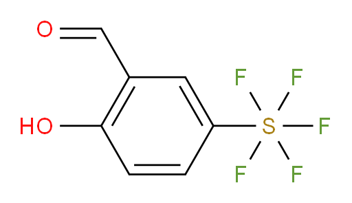 2-hydroxy-5-(pentafluoro-lambda6-sulfanyl)benzaldehyde
