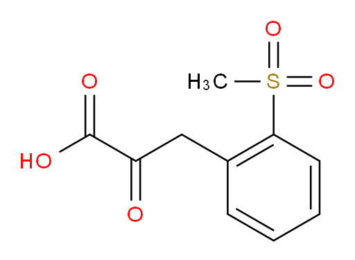 3-(2-methanesulfonylphenyl)-2-oxopropanoic acid