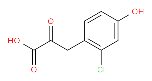 3-(2-chloro-4-hydroxyphenyl)-2-oxopropanoic acid