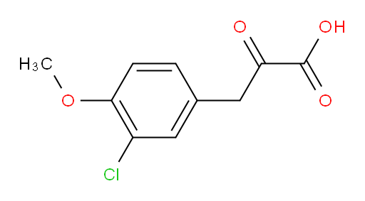 3-(3-chloro-4-methoxyphenyl)-2-oxopropanoic acid