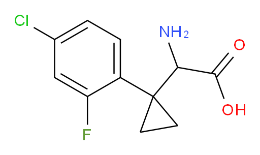 2-amino-2-[1-(4-chloro-2-fluorophenyl)cyclopropyl]acetic acid