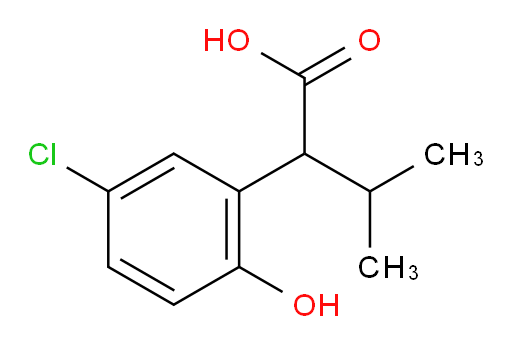 2-(5-chloro-2-hydroxyphenyl)-3-methylbutanoic acid