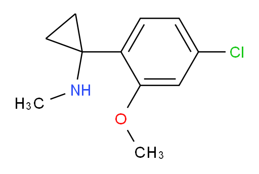 1-(4-chloro-2-methoxyphenyl)-N-methylcyclopropan-1-amine