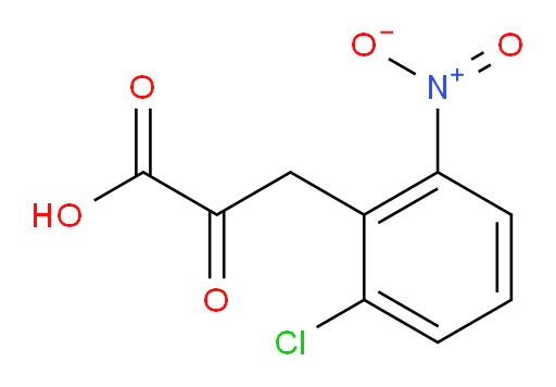 3-(2-chloro-6-nitrophenyl)-2-oxopropanoic acid