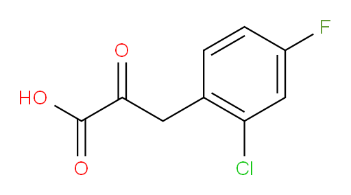3-(2-chloro-4-fluorophenyl)-2-oxopropanoic acid