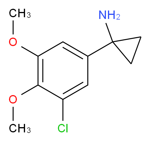 1-(3-chloro-4,5-dimethoxyphenyl)cyclopropan-1-amine