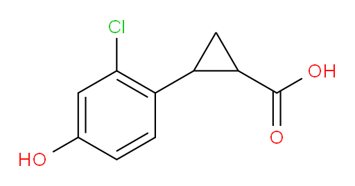 2-(2-chloro-4-hydroxyphenyl)cyclopropane-1-carboxylic acid