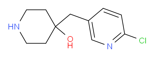 4-[(6-chloropyridin-3-yl)methyl]piperidin-4-ol