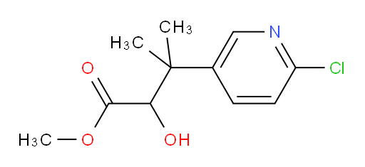 methyl 3-(6-chloropyridin-3-yl)-2-hydroxy-3-methylbutanoate