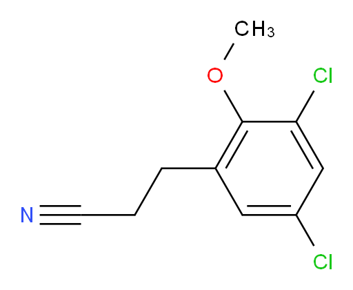 3-(3,5-dichloro-2-methoxyphenyl)propanenitrile