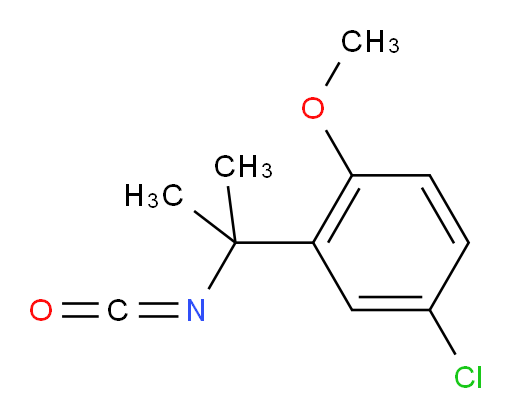 4-chloro-2-(2-isocyanatopropan-2-yl)-1-methoxybenzene