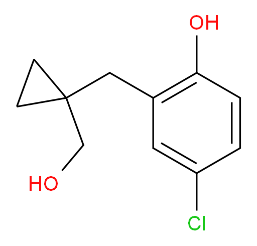 4-chloro-2-{[1-(hydroxymethyl)cyclopropyl]methyl}phenol