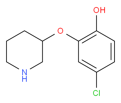 4-chloro-2-(piperidin-3-yloxy)phenol