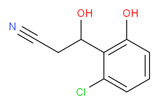 3-(2-chloro-6-hydroxyphenyl)-3-hydroxypropanenitrile