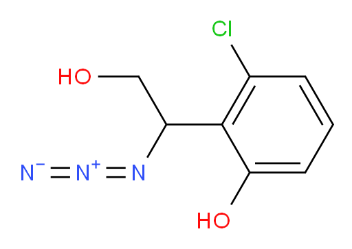 2-(1-azido-2-hydroxyethyl)-3-chlorophenol