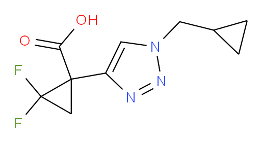 1-[1-(cyclopropylmethyl)-1H-1,2,3-triazol-4-yl]-2,2-difluorocyclopropane-1-carboxylic acid