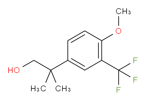 2-[4-methoxy-3-(trifluoromethyl)phenyl]-2-methylpropan-1-ol