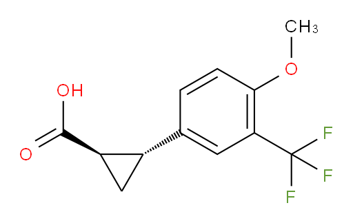 rac-(1R,2R)-2-[4-methoxy-3-(trifluoromethyl)phenyl]cyclopropane-1-carboxylic acid