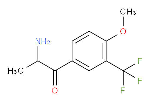 2-amino-1-[4-methoxy-3-(trifluoromethyl)phenyl]propan-1-one