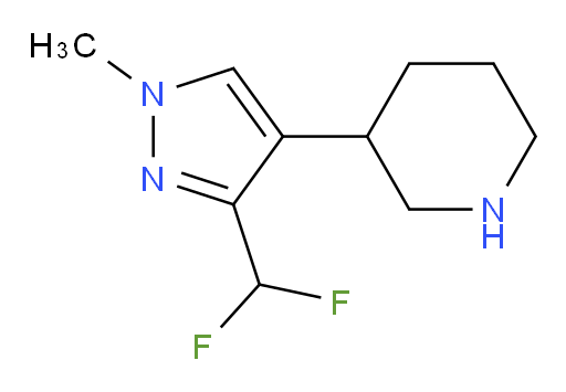 3-[3-(difluoromethyl)-1-methyl-1H-pyrazol-4-yl]piperidine