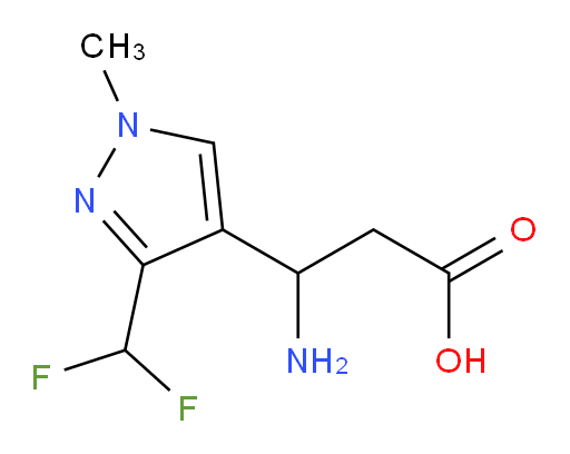 3-amino-3-[3-(difluoromethyl)-1-methyl-1H-pyrazol-4-yl]propanoic acid