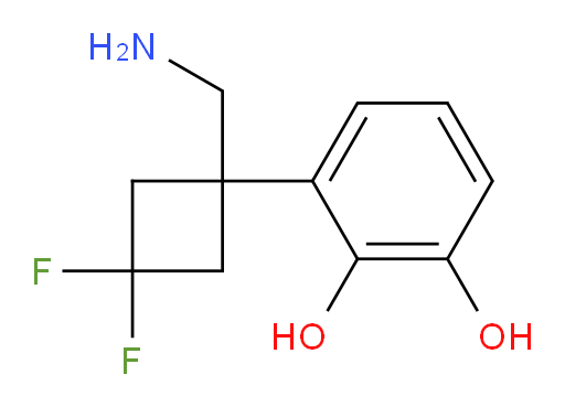 3-[1-(aminomethyl)-3,3-difluorocyclobutyl]benzene-1,2-diol