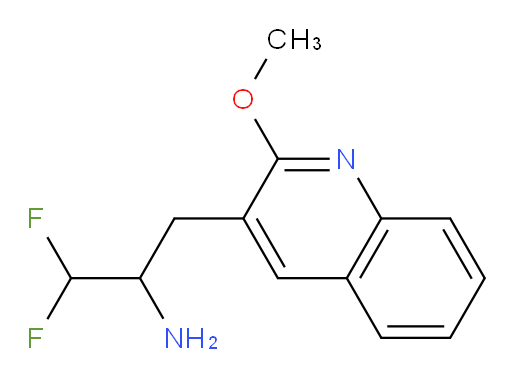 1,1-difluoro-3-(2-methoxyquinolin-3-yl)propan-2-amine