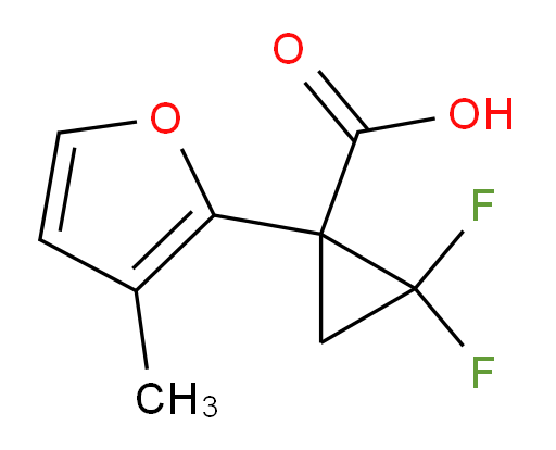 2,2-difluoro-1-(3-methylfuran-2-yl)cyclopropane-1-carboxylic acid