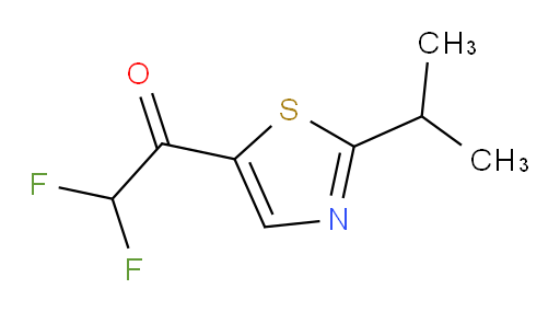 2,2-difluoro-1-[2-(propan-2-yl)-1,3-thiazol-5-yl]ethan-1-one