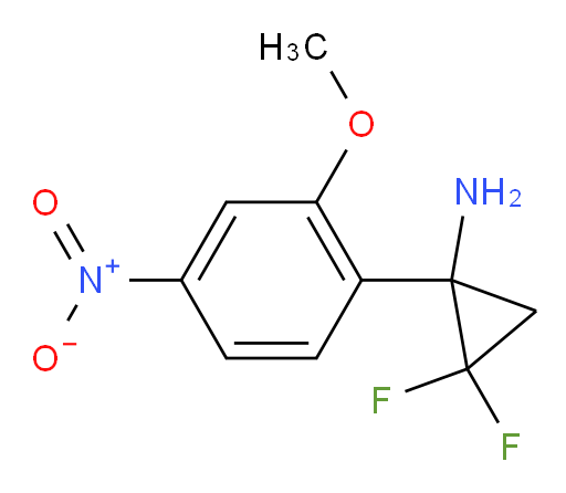 2,2-difluoro-1-(2-methoxy-4-nitrophenyl)cyclopropan-1-amine