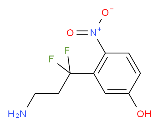3-(3-amino-1,1-difluoropropyl)-4-nitrophenol