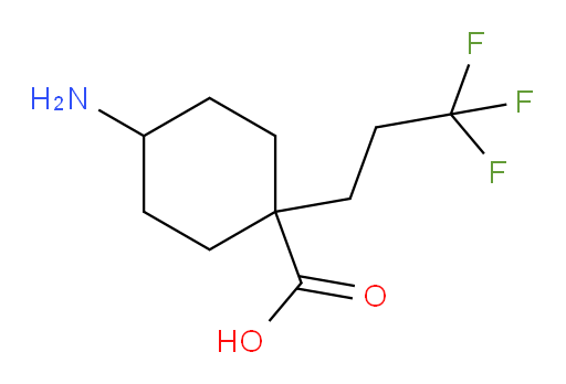 4-amino-1-(3,3,3-trifluoropropyl)cyclohexane-1-carboxylic acid