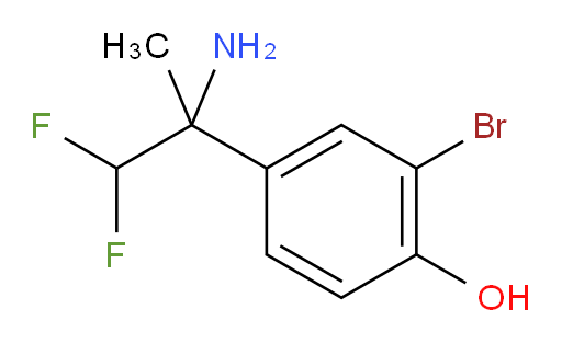 4-(2-amino-1,1-difluoropropan-2-yl)-2-bromophenol