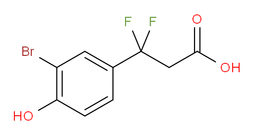 3-(3-bromo-4-hydroxyphenyl)-3,3-difluoropropanoic acid