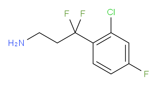 3-(2-chloro-4-fluorophenyl)-3,3-difluoropropan-1-amine