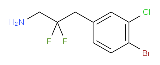 3-(4-bromo-3-chlorophenyl)-2,2-difluoropropan-1-amine