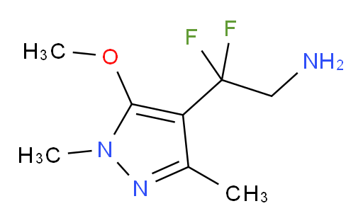 2,2-difluoro-2-(5-methoxy-1,3-dimethyl-1H-pyrazol-4-yl)ethan-1-amine