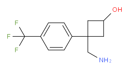 3-(aminomethyl)-3-[4-(trifluoromethyl)phenyl]cyclobutan-1-ol
