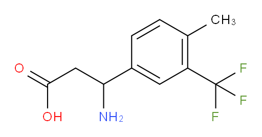 3-amino-3-[4-methyl-3-(trifluoromethyl)phenyl]propanoic acid