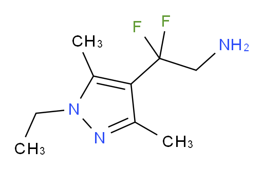 2-(1-ethyl-3,5-dimethyl-1H-pyrazol-4-yl)-2,2-difluoroethan-1-amine